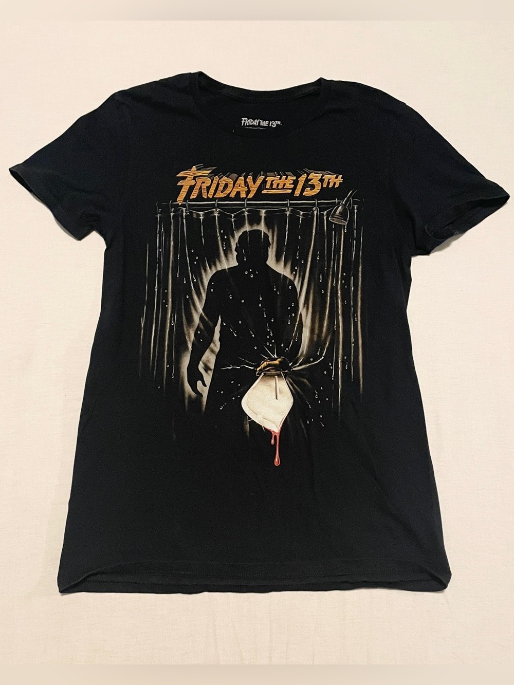 Official Friday The 13th Horror Movie Poster Graphic Tee Shirt Size Small